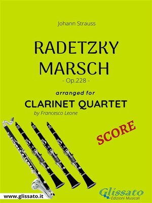 cover image of Radetzky Marsch--Clarinet Quartet SCORE